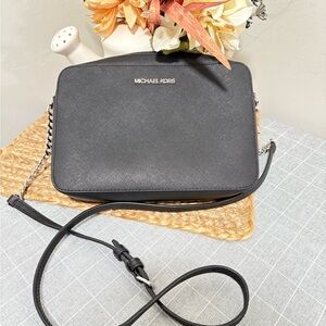 Michael Kors Black Saffiano Leather Crossbody Bag
